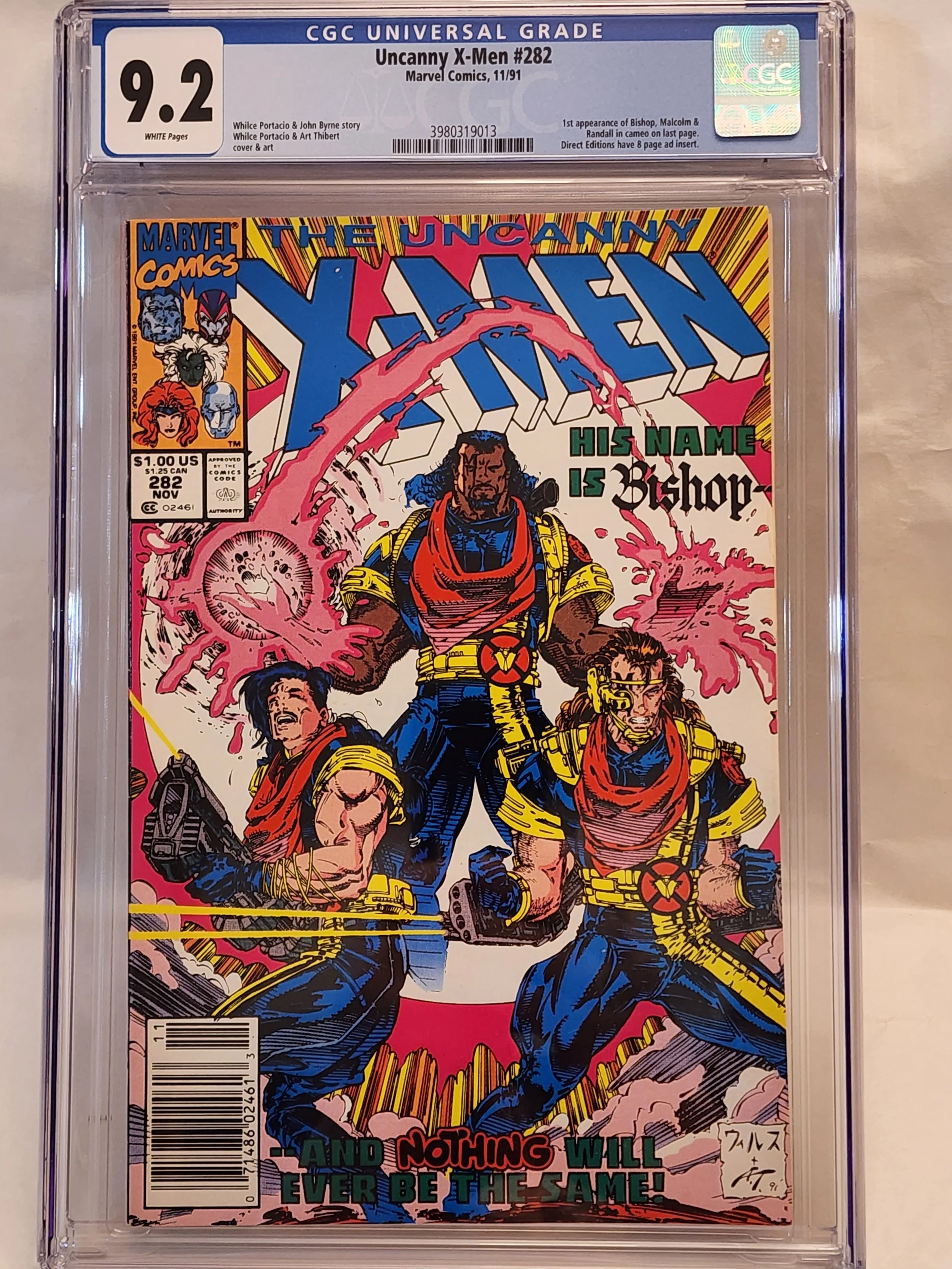 CGC 9.2 The Uncanny X-Men #282
