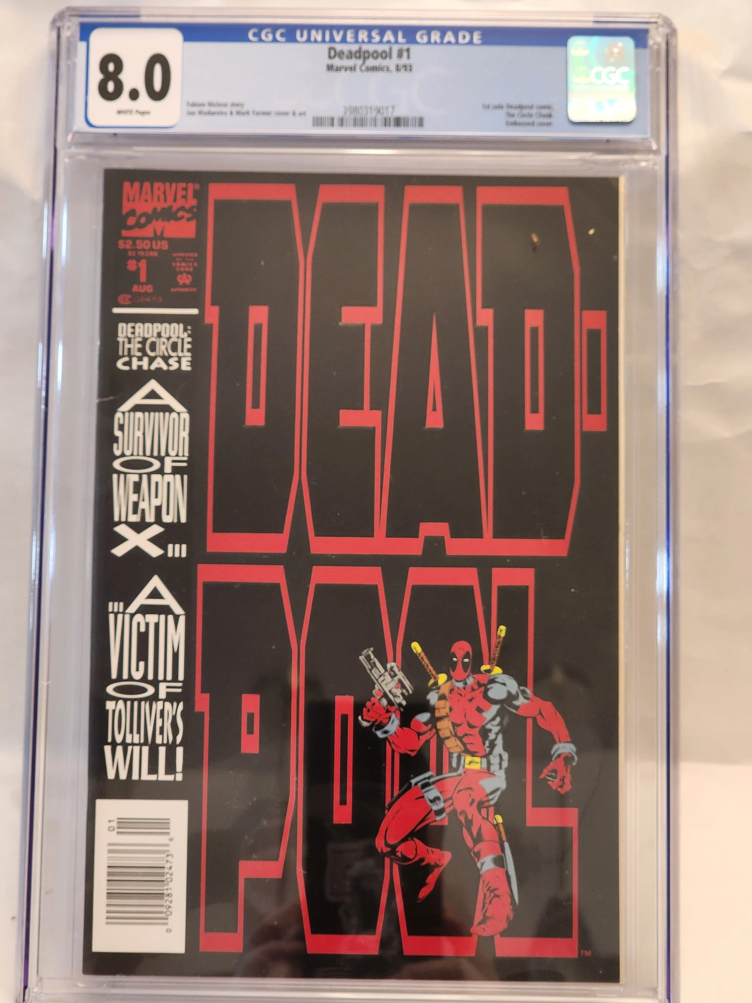 CGC 8.0 Deadpool: The Circle Chase #1 CGC 8.0 - 1st Deadpool Solo Series