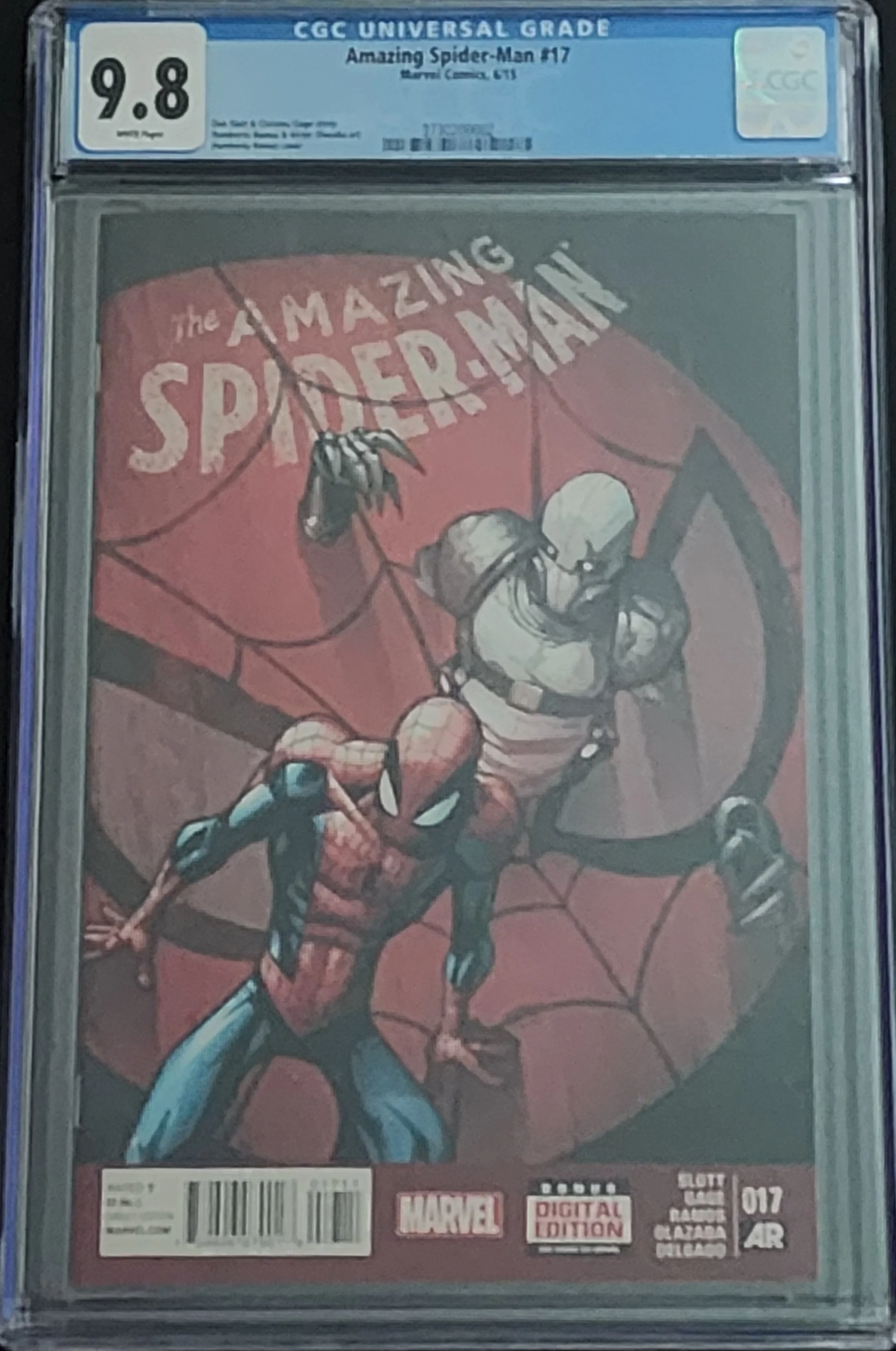 Amazing Spider-Man #17 CGC 9.8 White Pages Humberto Ramos Cover & Art Marvel 2015