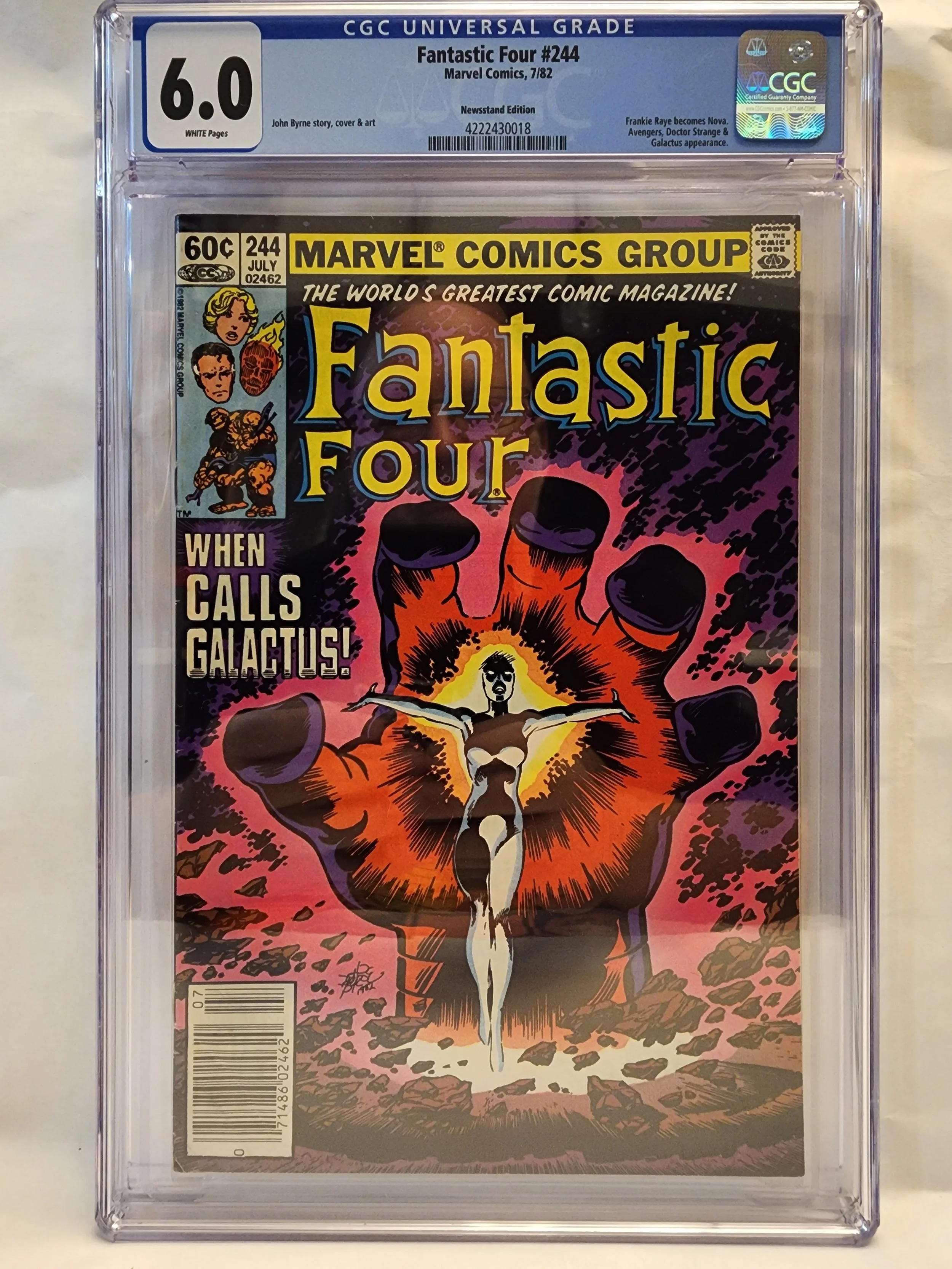 CGC 6.0 Fantastic Four #244 - 1st NOVA  (Frankie Raye) Herald of Galactus!