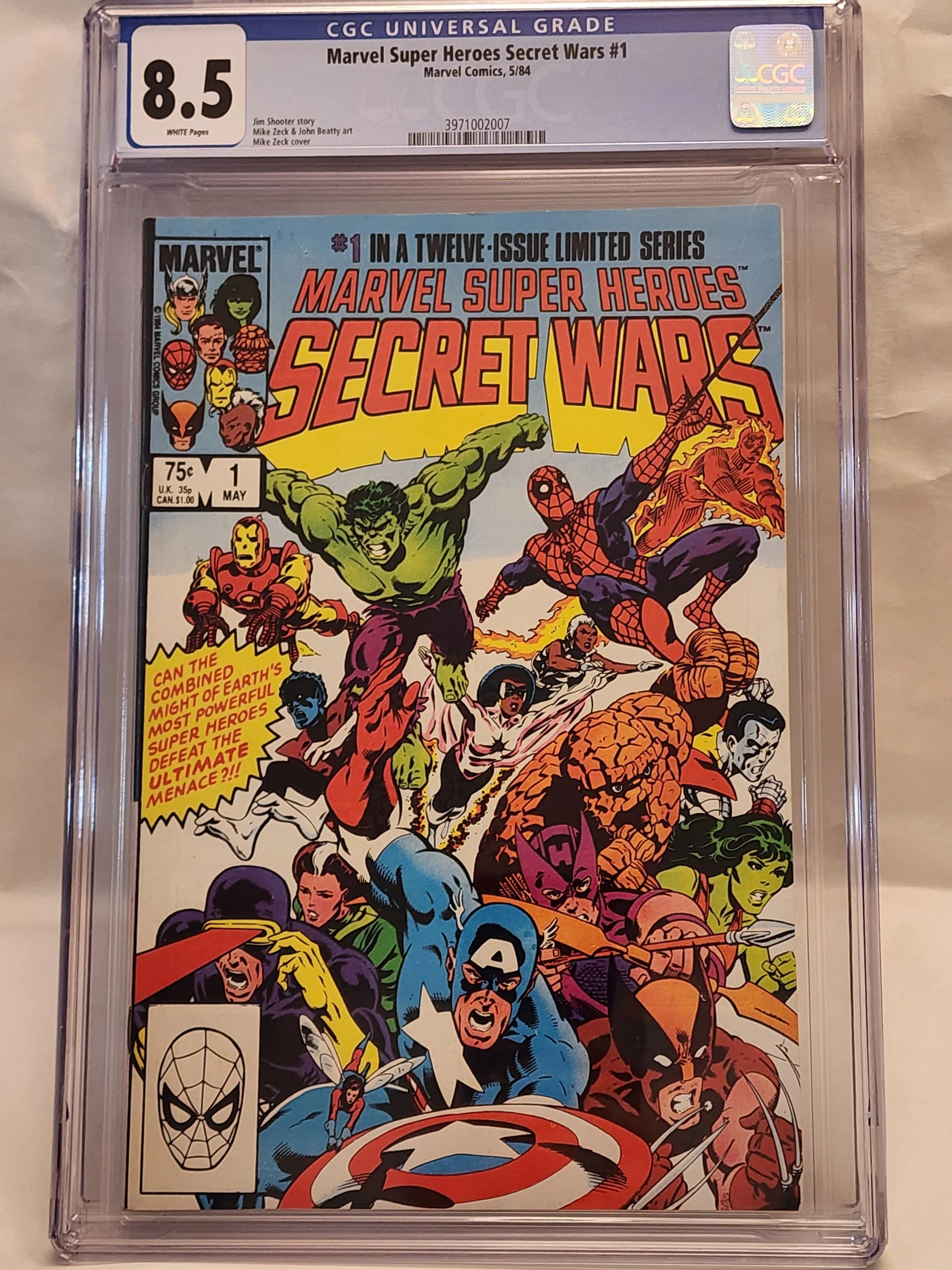 CGC 8.5 Marvel Super Heroes Secret Wars #1