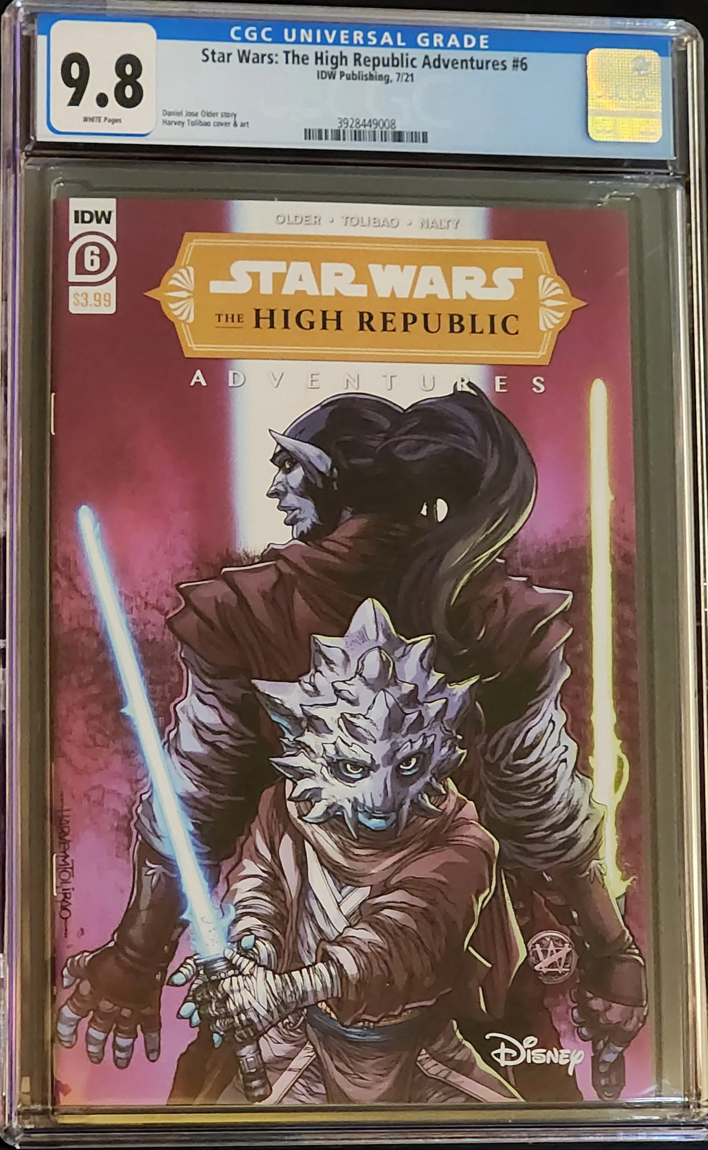 Star Wars High Republic Adventures #6 CGC 9.8 White Pages 1st Geode Key IDW 2021