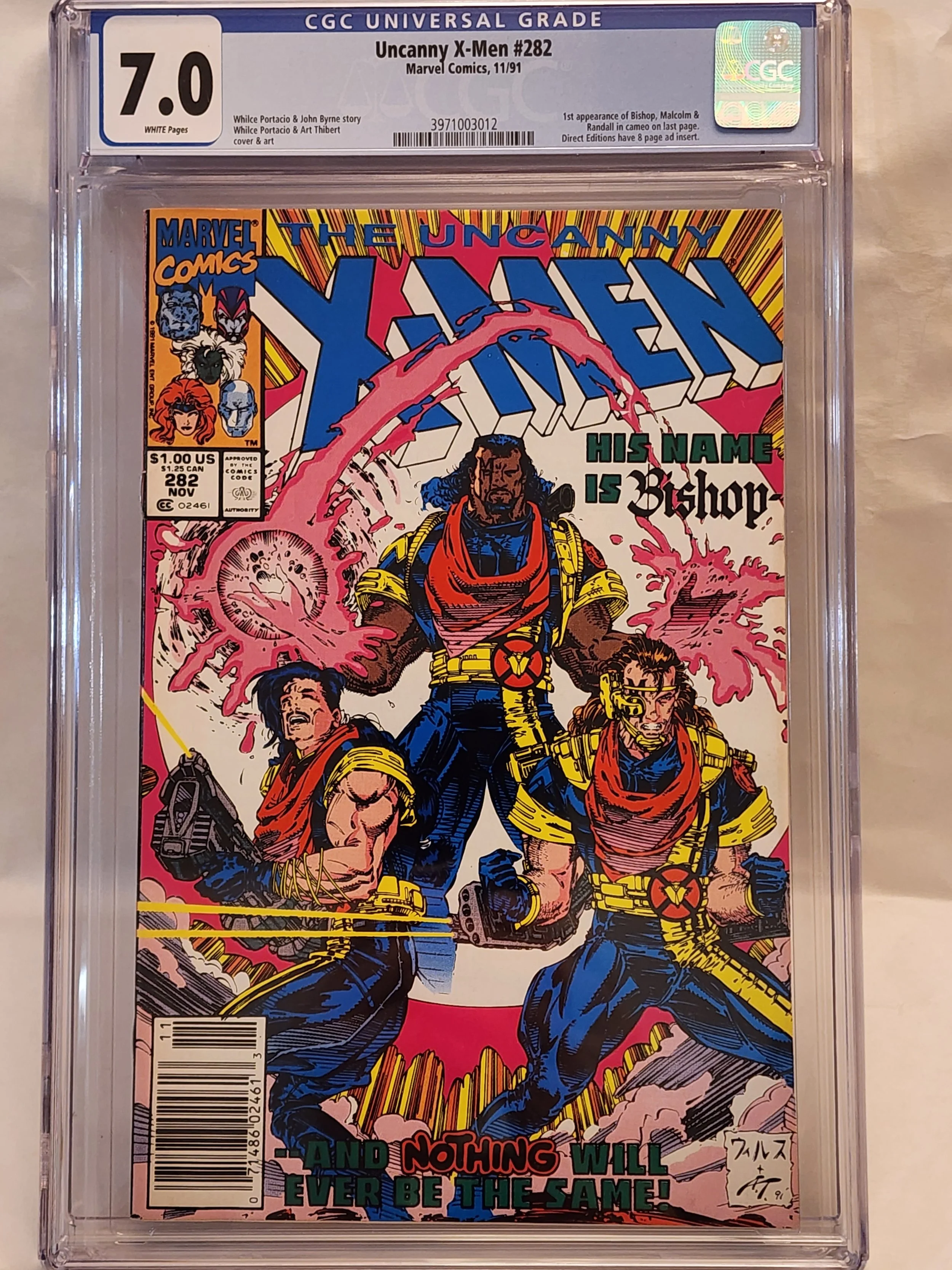 CGC 7.0 The Uncanny X-Men #282