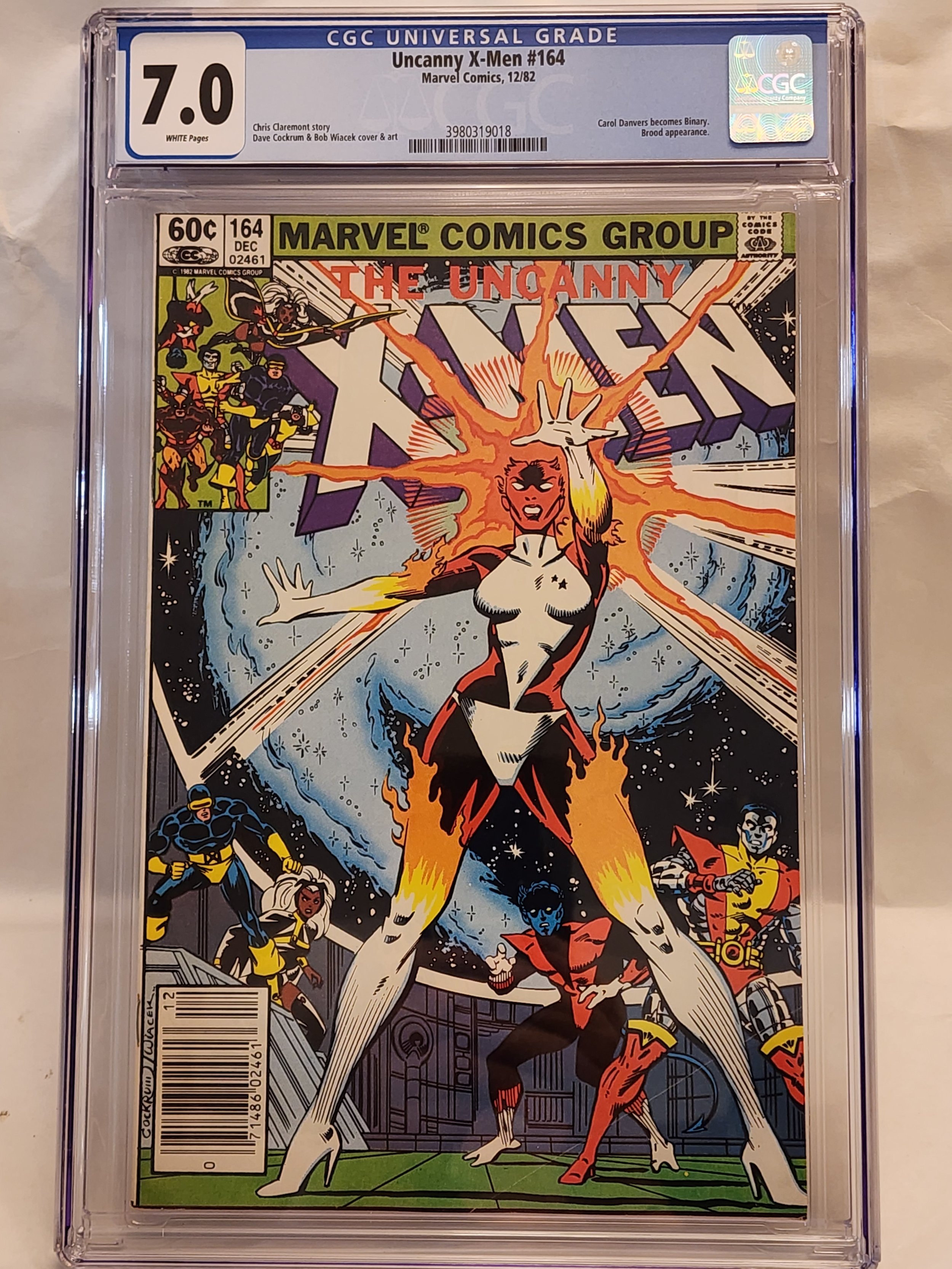 CGC 7.0 The Uncanny X-Men #164