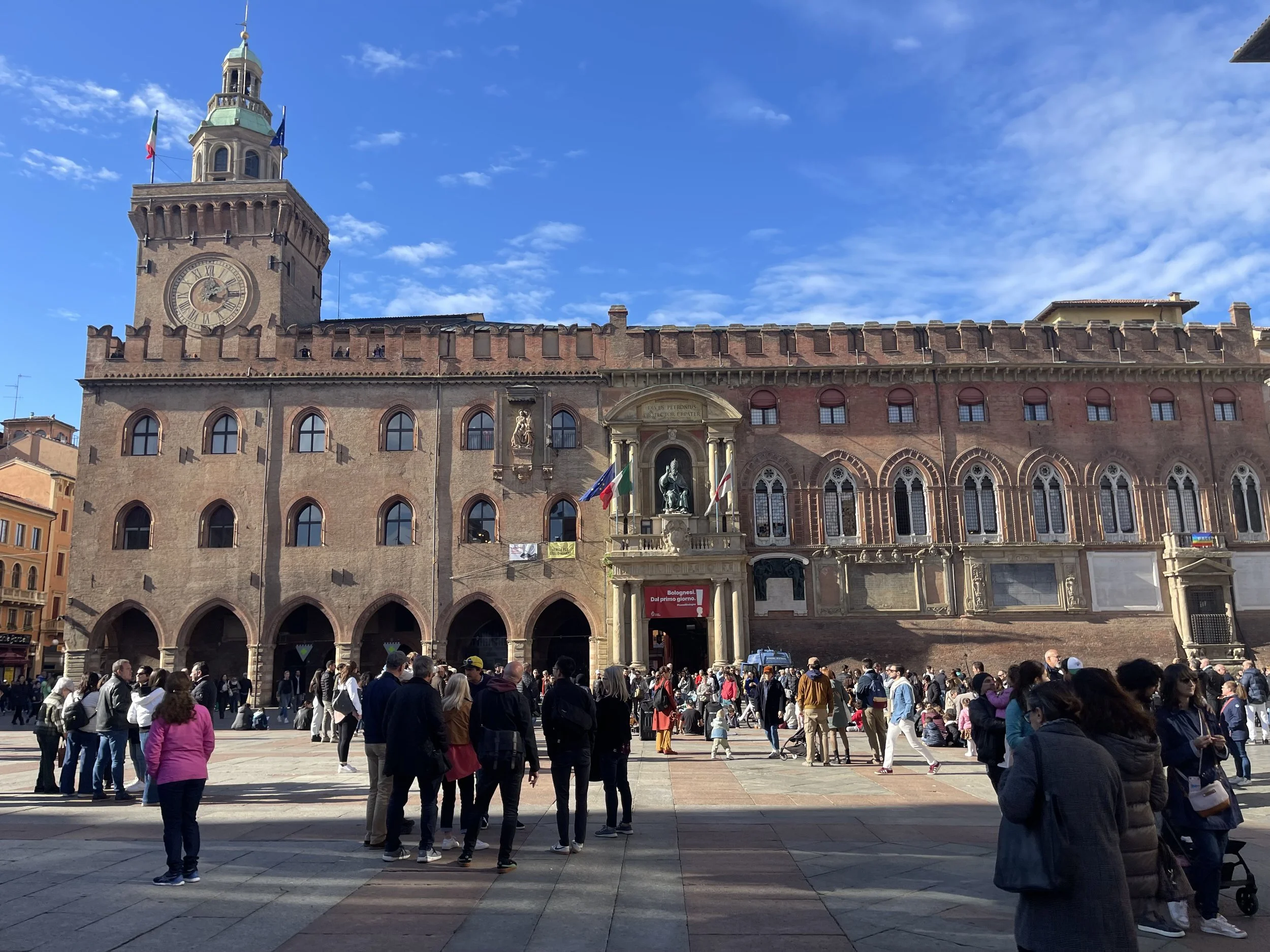 Torre dell’Orologio Piazza Maggiore Bologna Italy