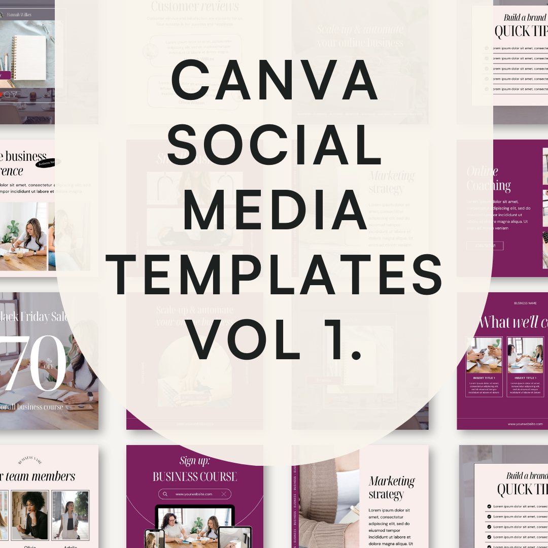 Canva Social Media Templates Vol 1 Preview