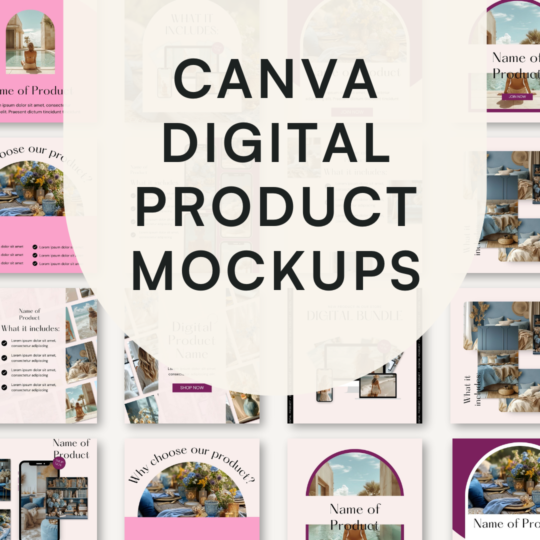Canva Digital Product Mockups