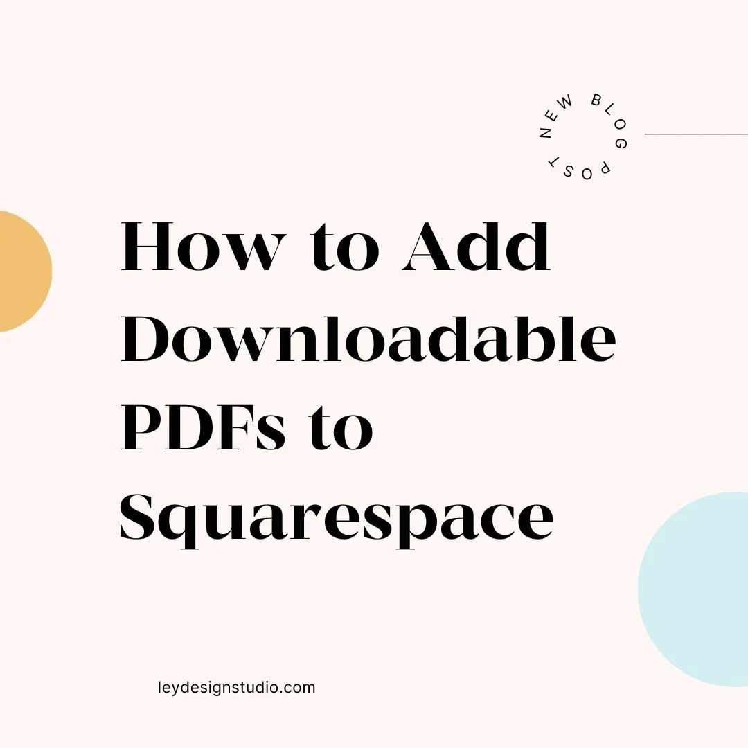 How to Add a Downloadable PDF File to Squarespace