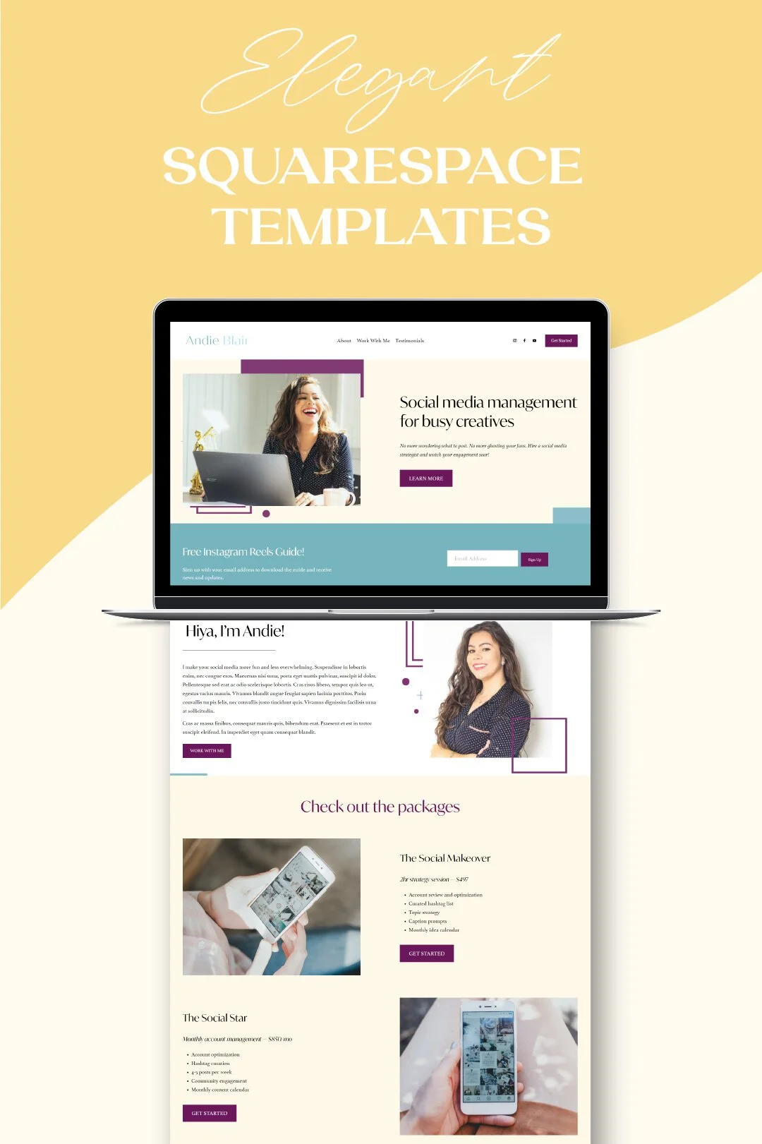 Andie Squarespace Template