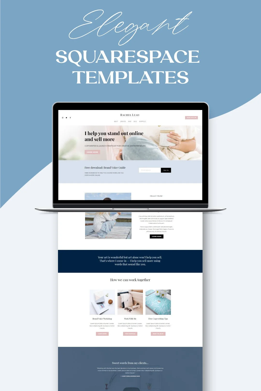 Rachel Squarespace Template