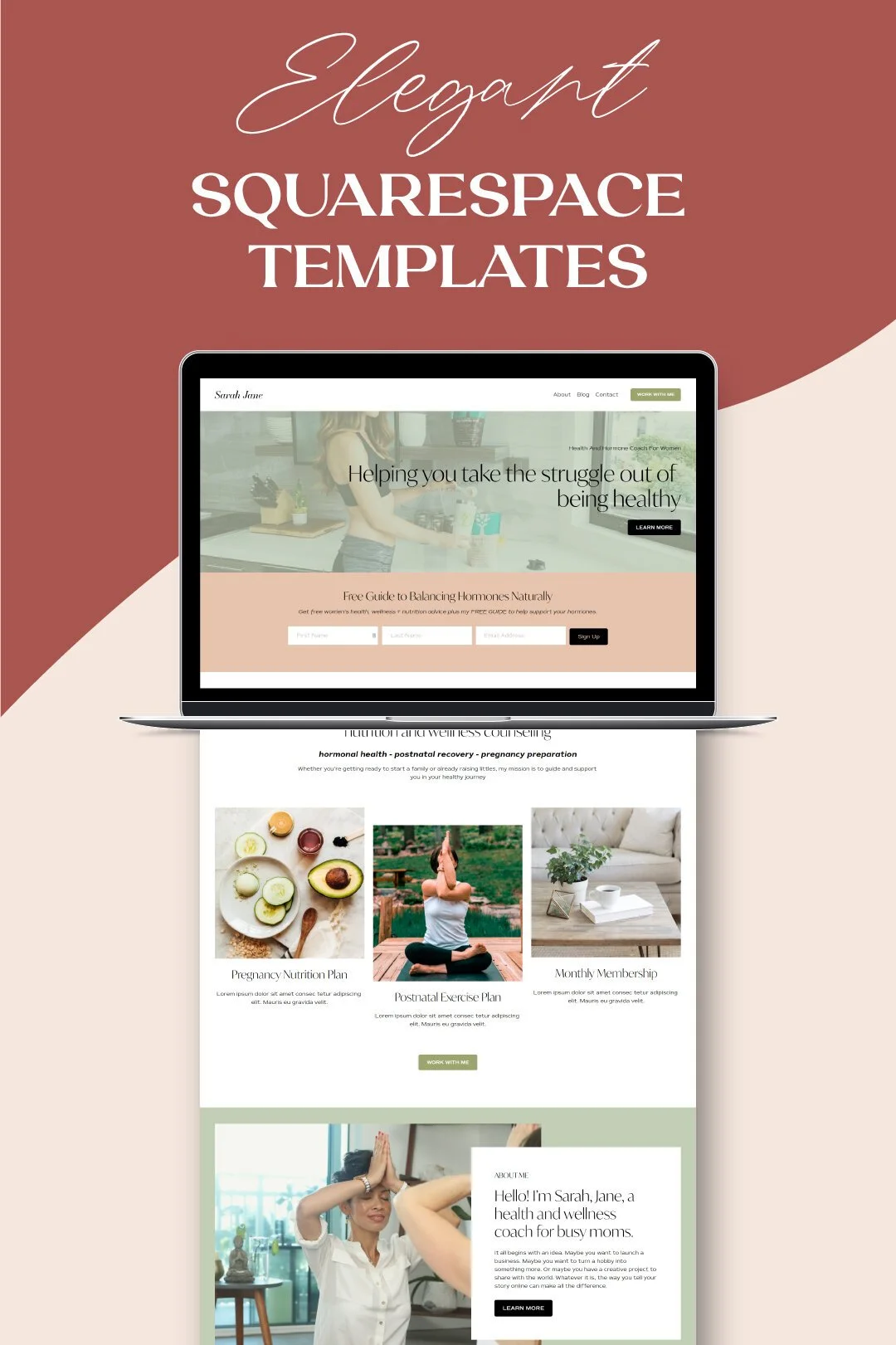 Sarah Squarespace Template