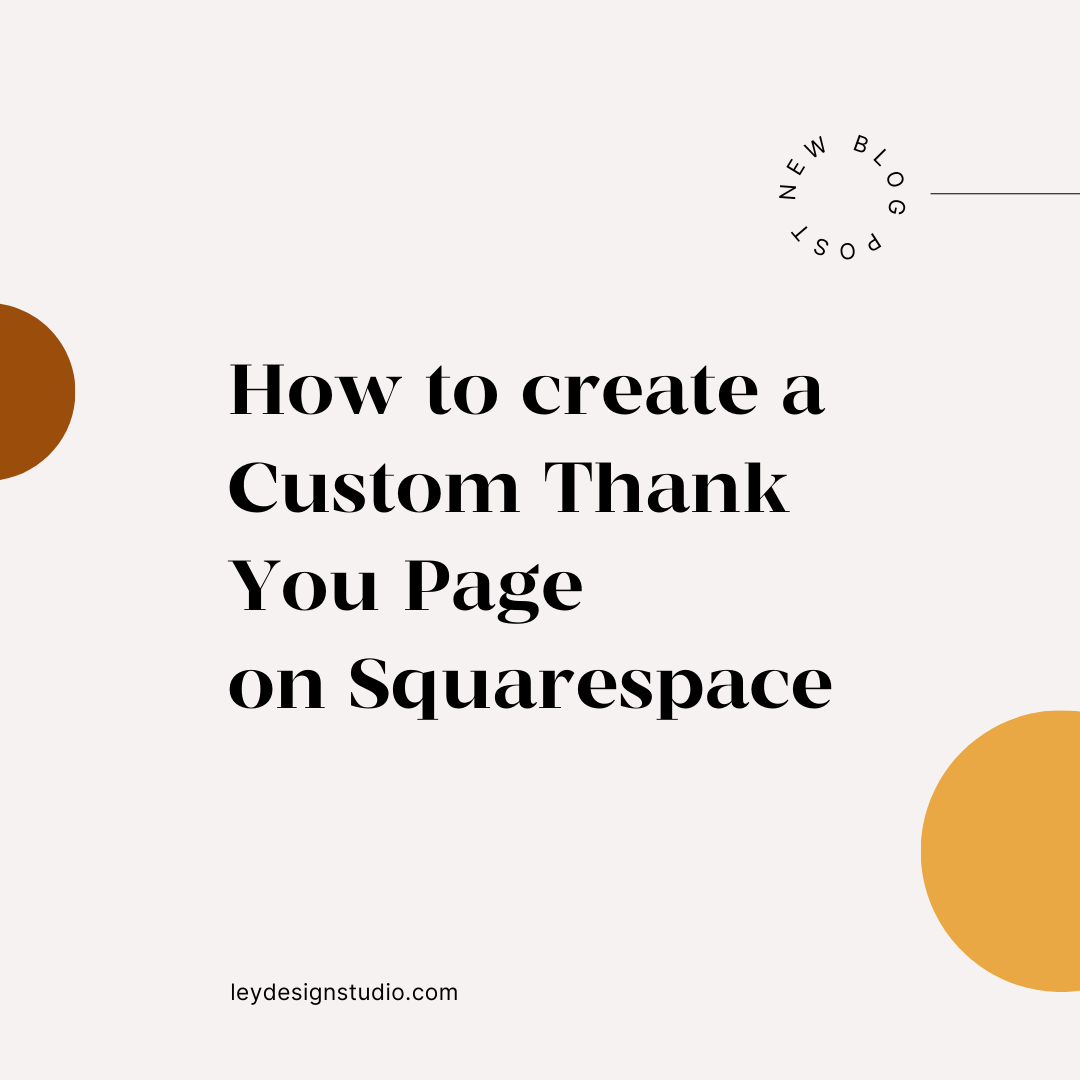 How to create a custom thank you page with sharing buttons on Squarespace