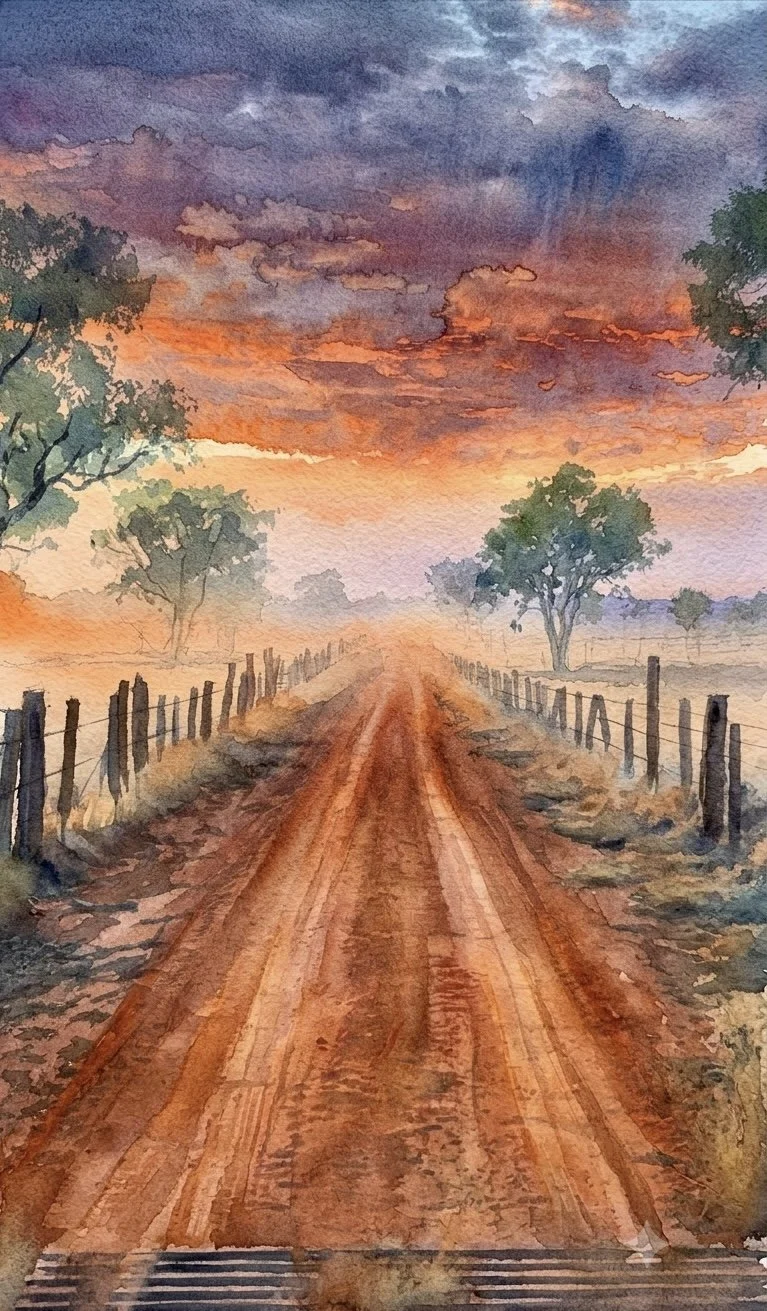 Red dirt Summer drought