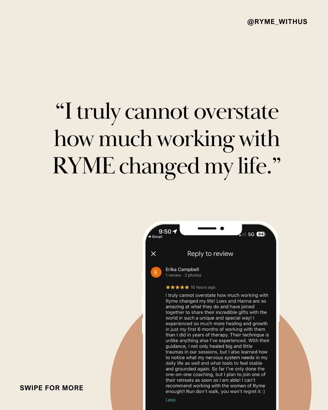 it&rsquo;s our greatest honor to RYME with you. grateful for our RYMERS 🫶🏼 link in bio to start your RYME journey through our free nervous system mapping call