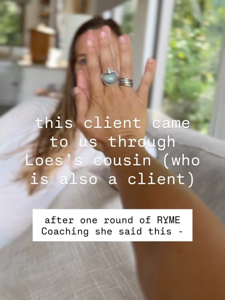 We love the stories of how people came to us and how they experience RYME. Everyone we work with truly impacts our lives, and then we get to hear how RYME supports theirs. 

A year ish post RYMING, I texted Joanna and she shared how she was doing. 🥲