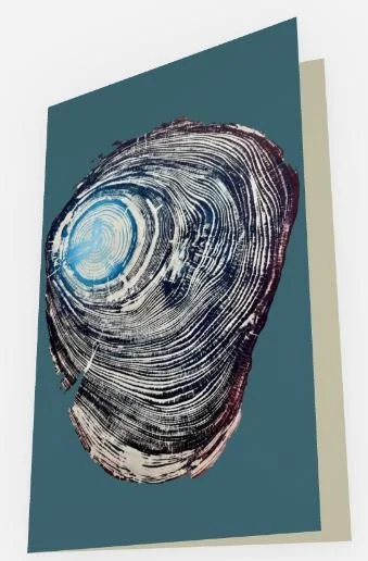 Greeting Card (blank inside) - Blue Eye Nebula Cedar