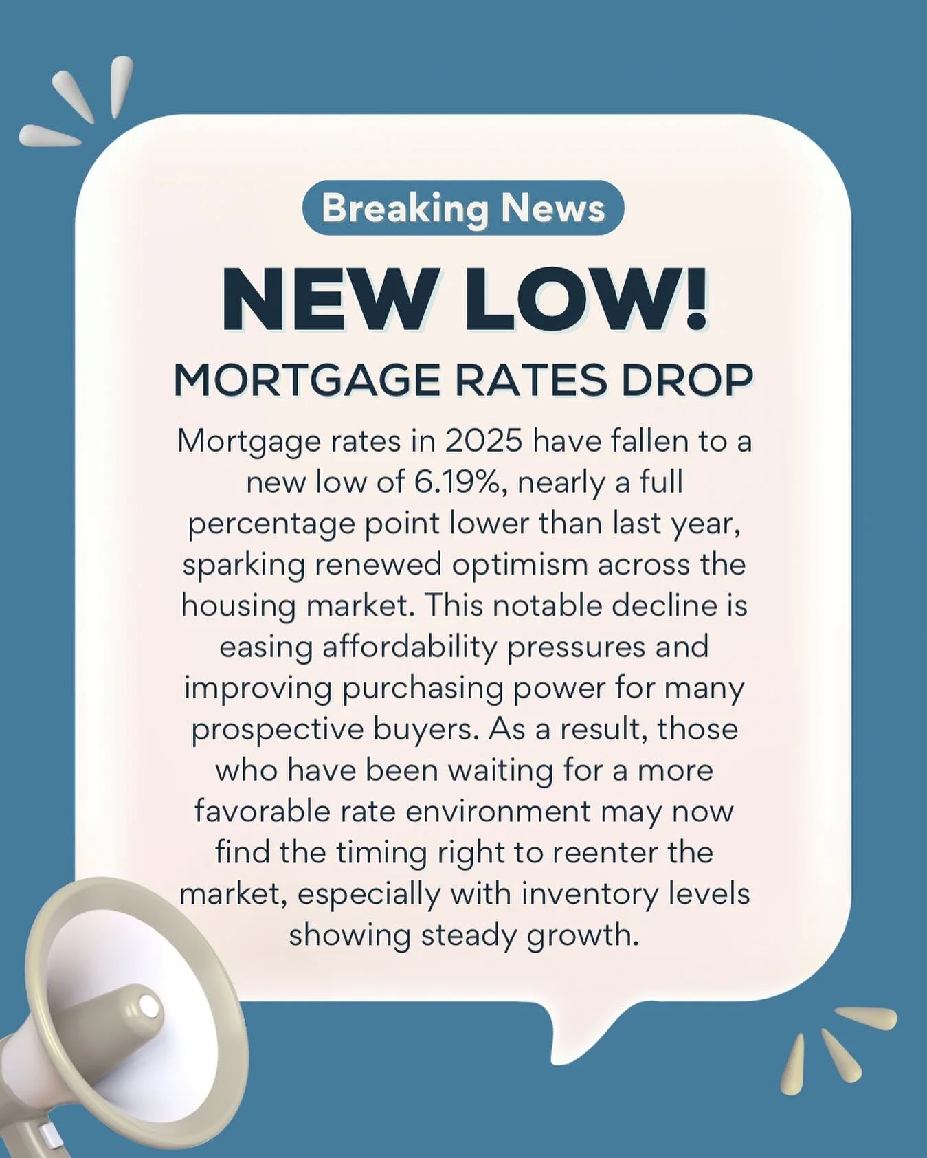 📉 According to Freddie Mac, Mortgage rates just hit a new 2025 low! After a year of steady declines, buyers across Orange County and Newport Beach are jumping back in as affordability improves and inventory rises. 🏡

If you&rsquo;ve been waiting fo