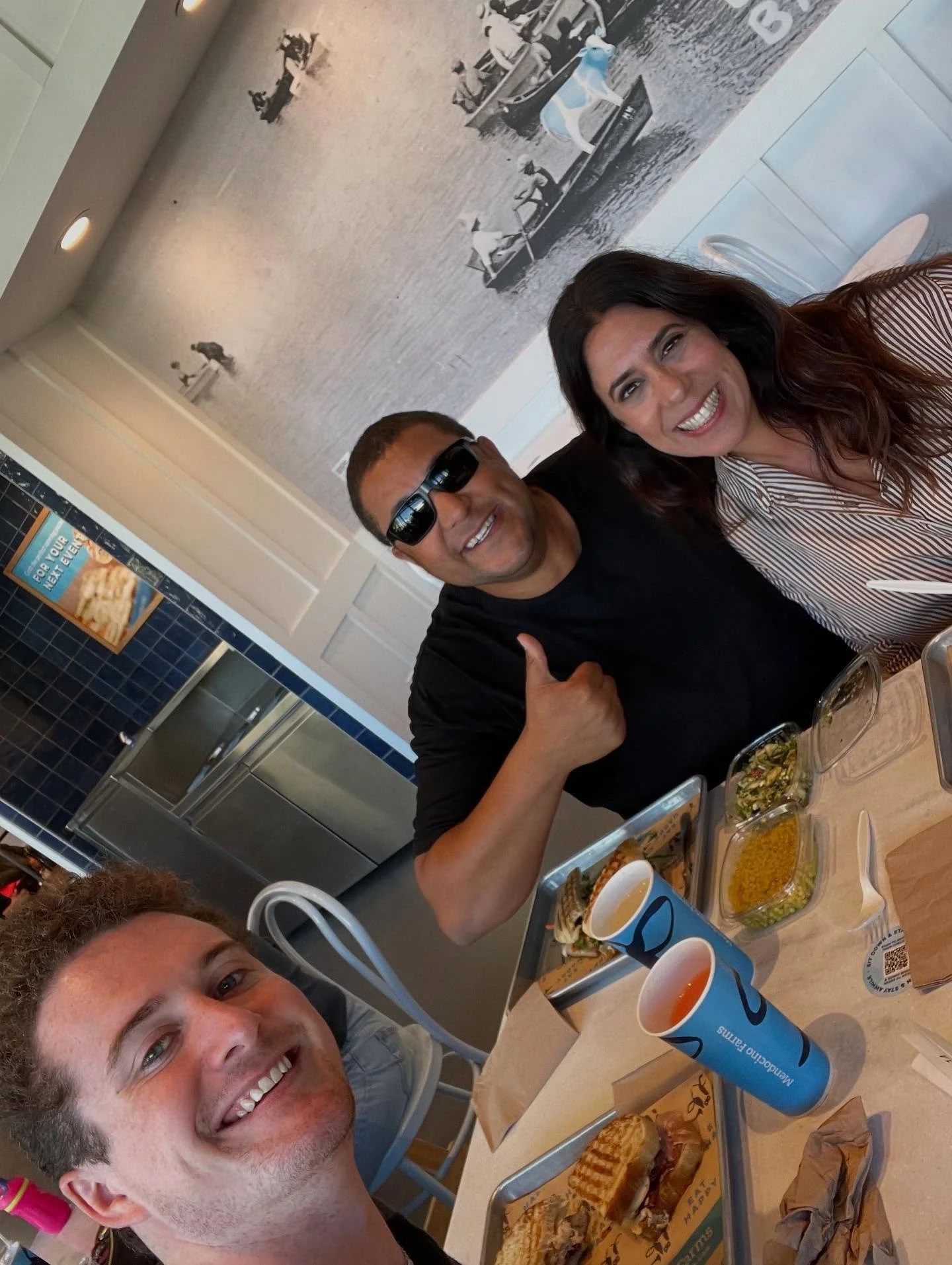 Great lunch meeting with @milesrealty at Fashion Island. Awesome to see this class of new agents thrive in Orange County!