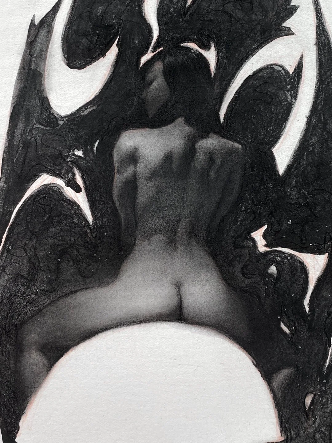 Experimental Charcoal - "Rawang (ระวัง) #4"