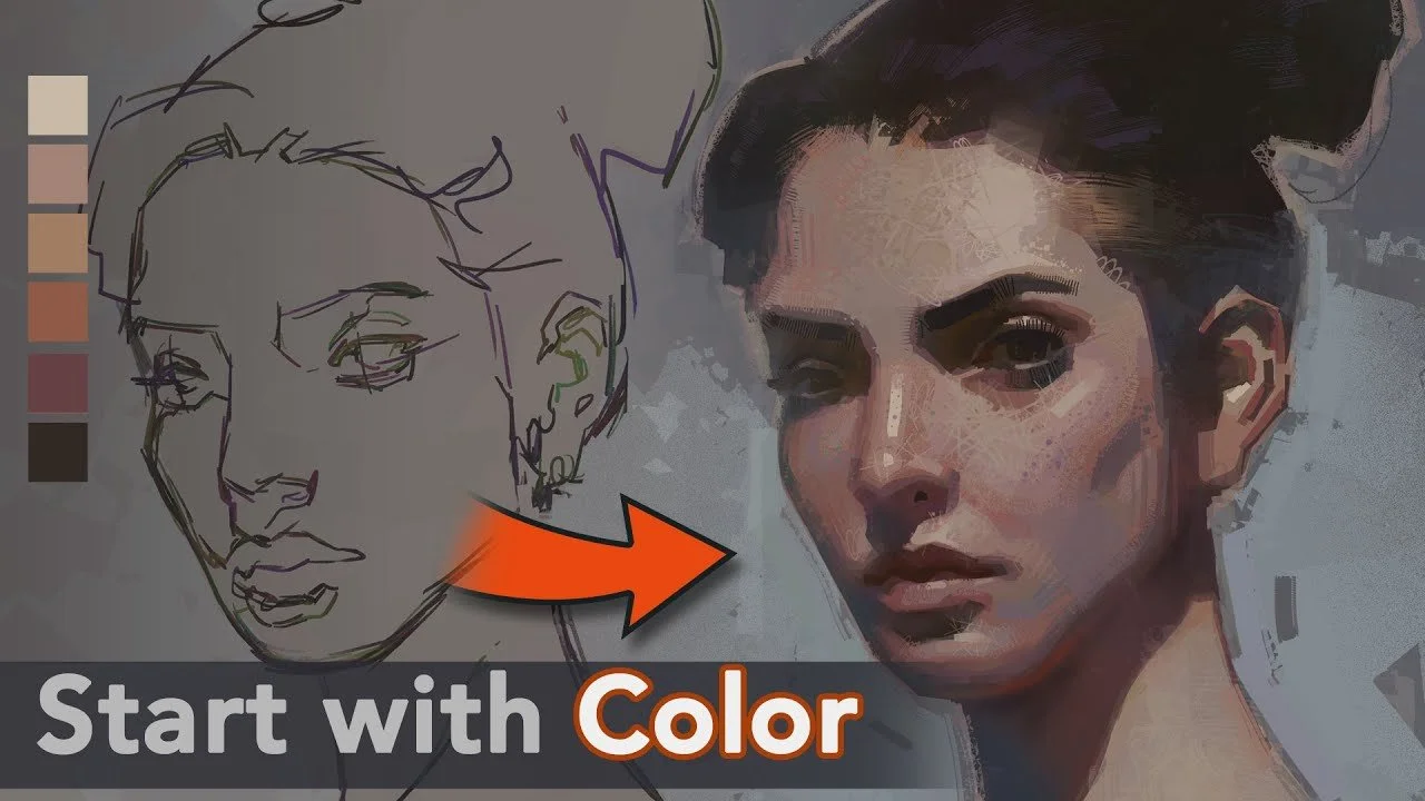 How to Start Painting Portraits in Color (Start With Brown)