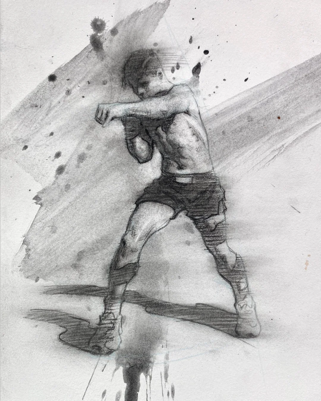 Experimental Charcoal - Thai Boxer #1