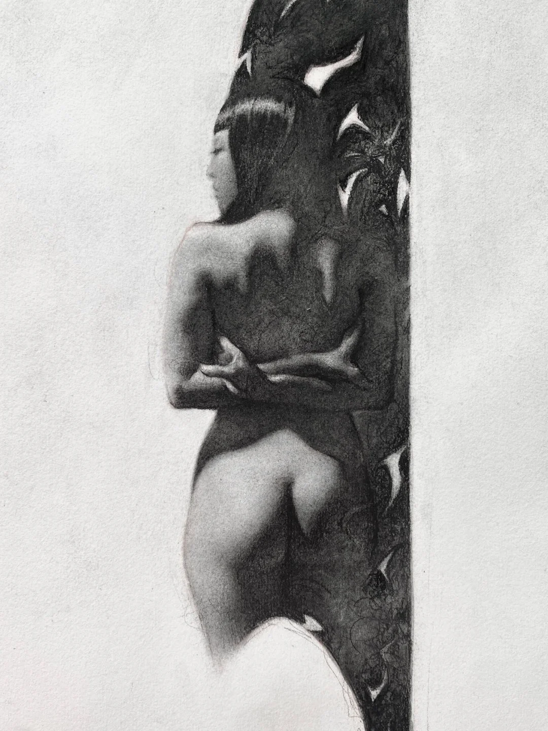 Experimental Charcoal - "Rawang (ระวัง) #6"