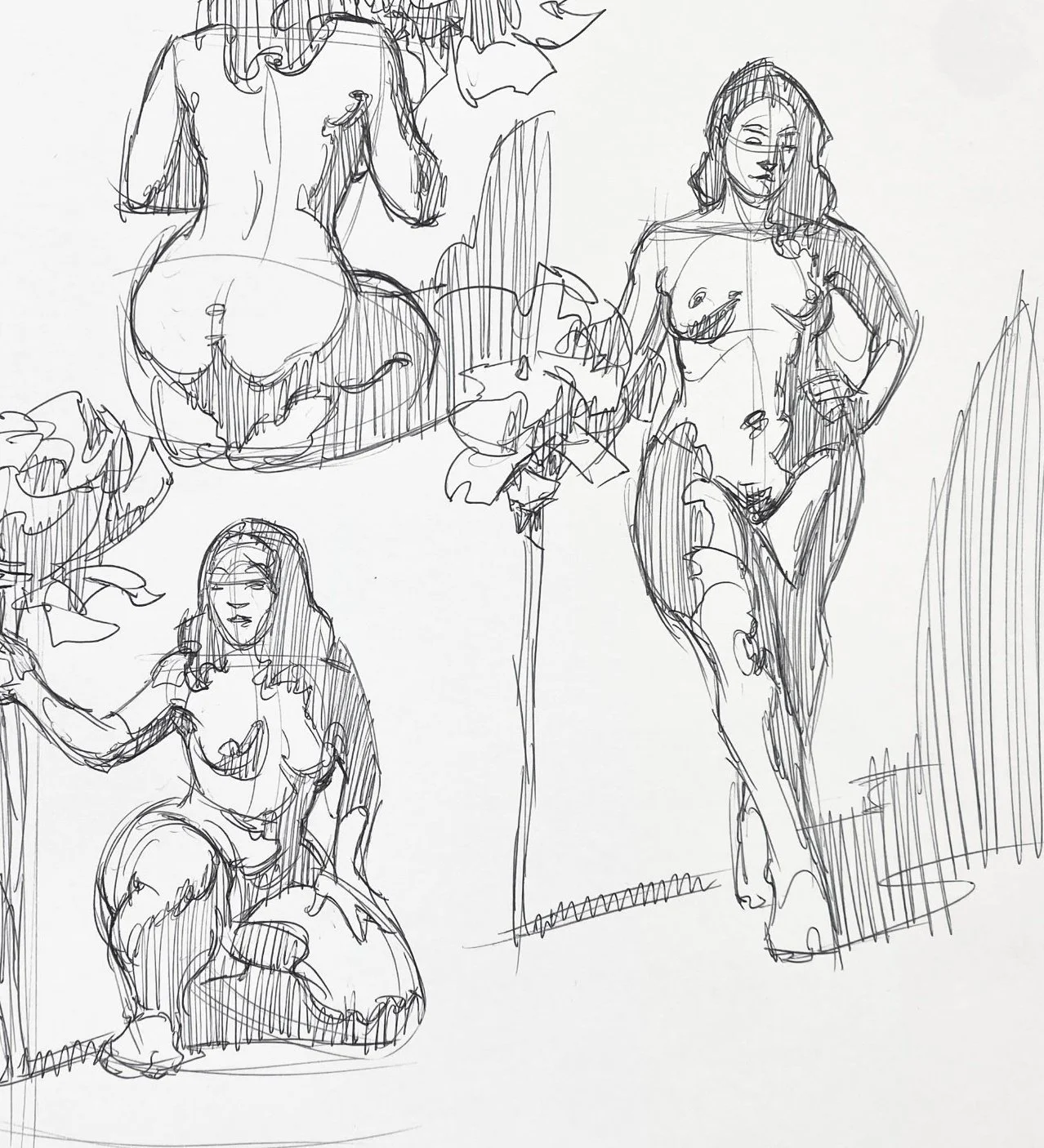 5min pose_life-drawing_ballpoint2_260207_detail2.jpg