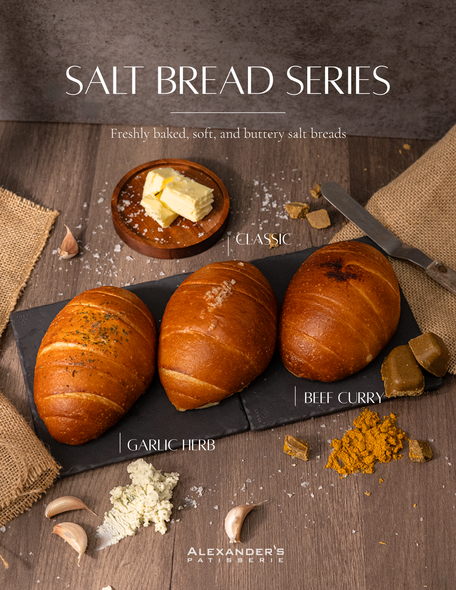 Alexander's Patisserie: Salt Bread Poster