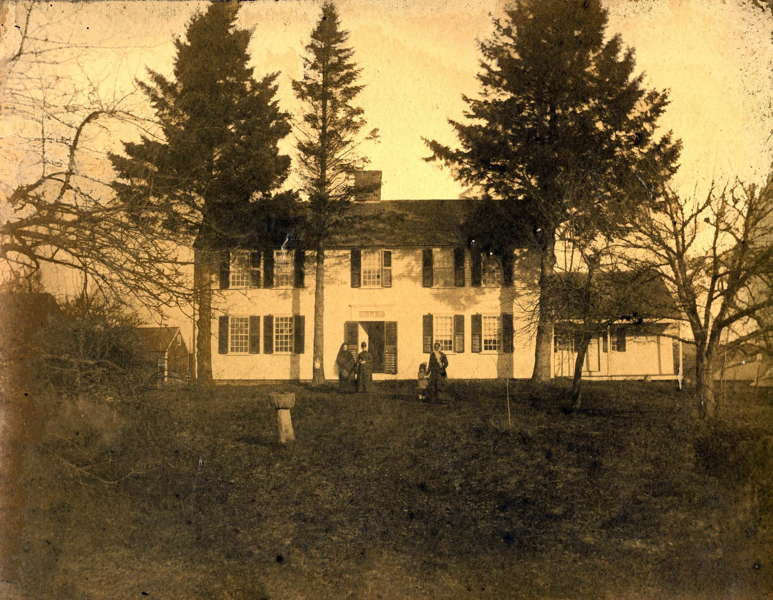Earliest known photo of the home, believed to be taken on December 1, 1880 by a photographer traveling through CT for this very purpose