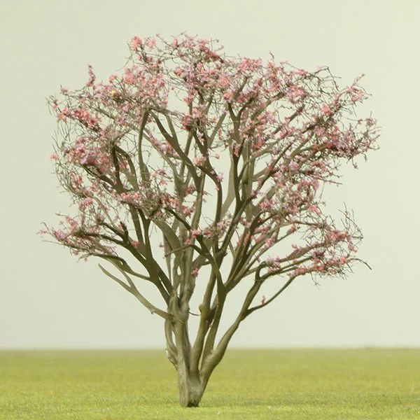 a scale model of redbud tree