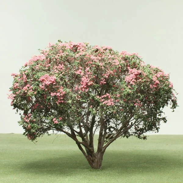 A scale model of a crape myrtle tree
