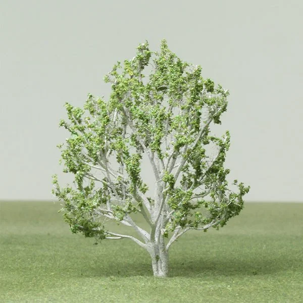 A scale model of a birch tree