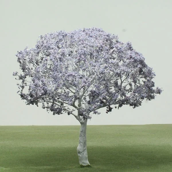 A scale model of a jacaranda tree