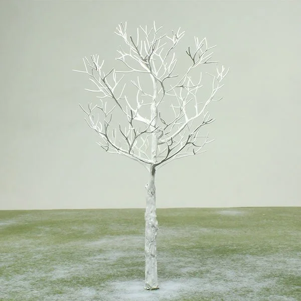 a scale model of a tree in winter, with little to no foliage