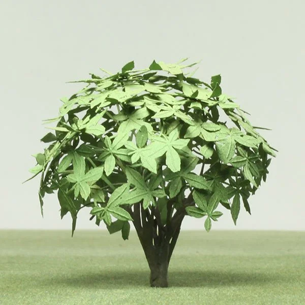 A scale model Japanese aralia tree