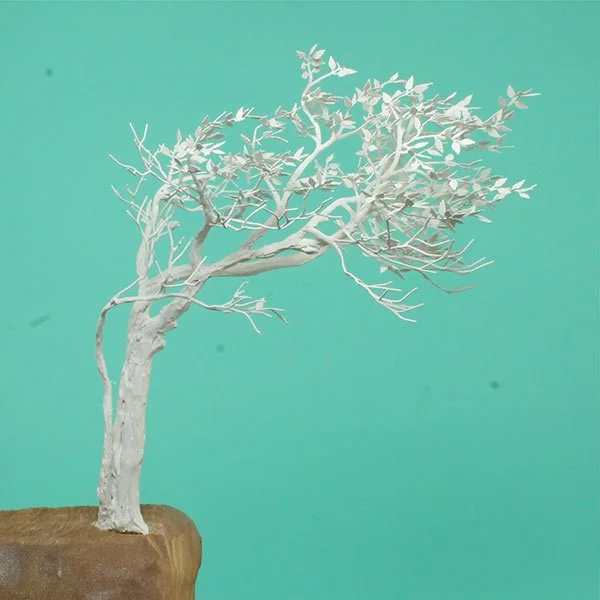 a scale model of a white tree