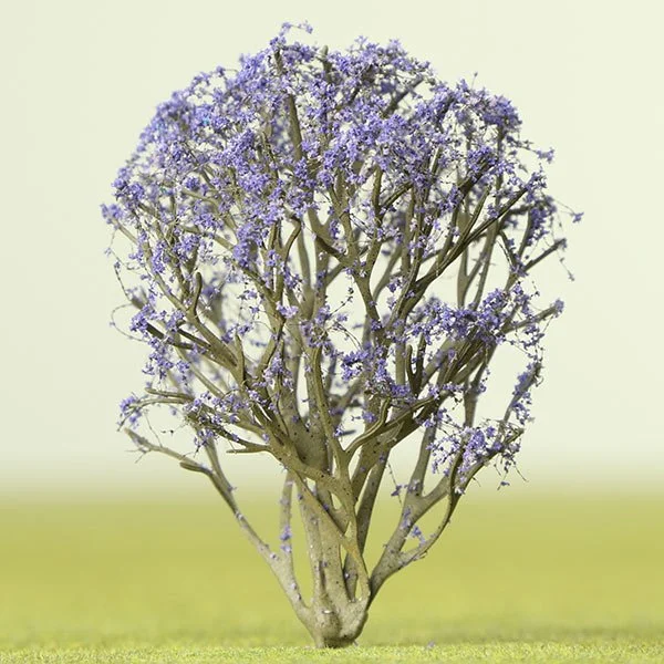 A scale model of a jacaranda tree