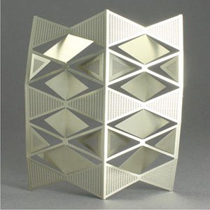 geometric art, photo etched in Nickel Silver