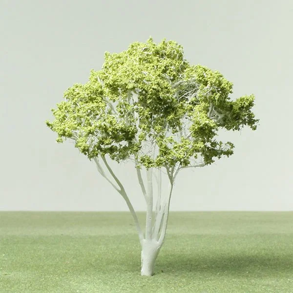 A scale model of a birch tree