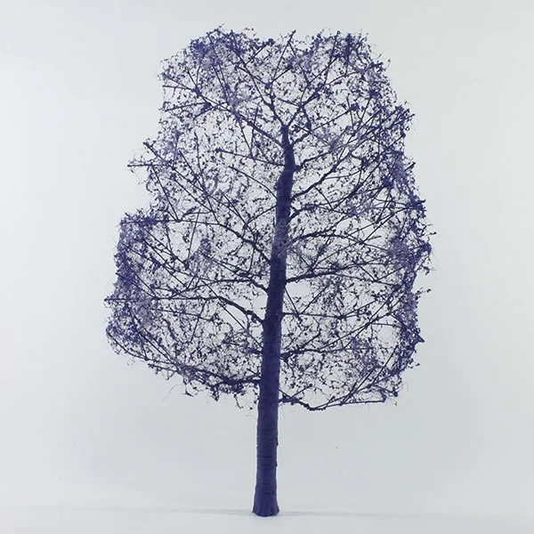 A scale model deciduous tree