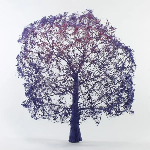 A scale model deciduous tree