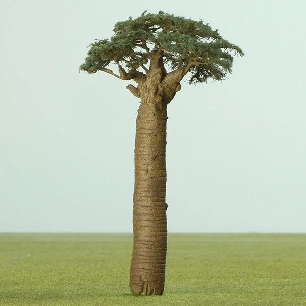 A scale model baobab tree