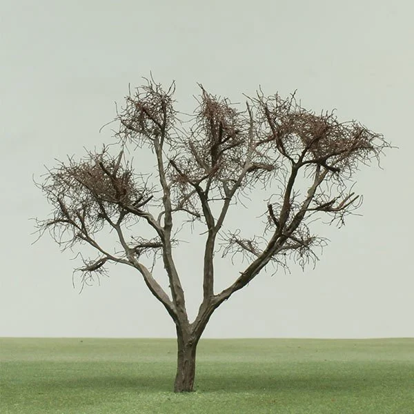 a scale model of a tree with autumn foliage