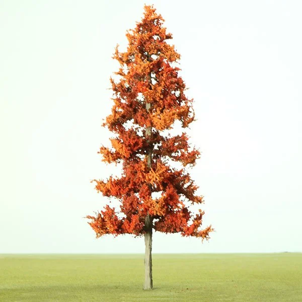 a scale model of a tree with autumn foliage
