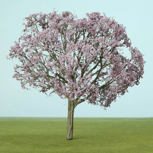 A scale model of a jacaranda tree