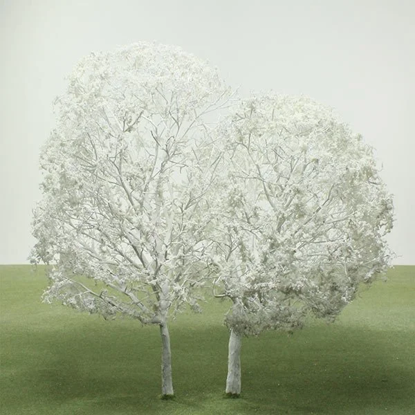 a scale model of a white tree