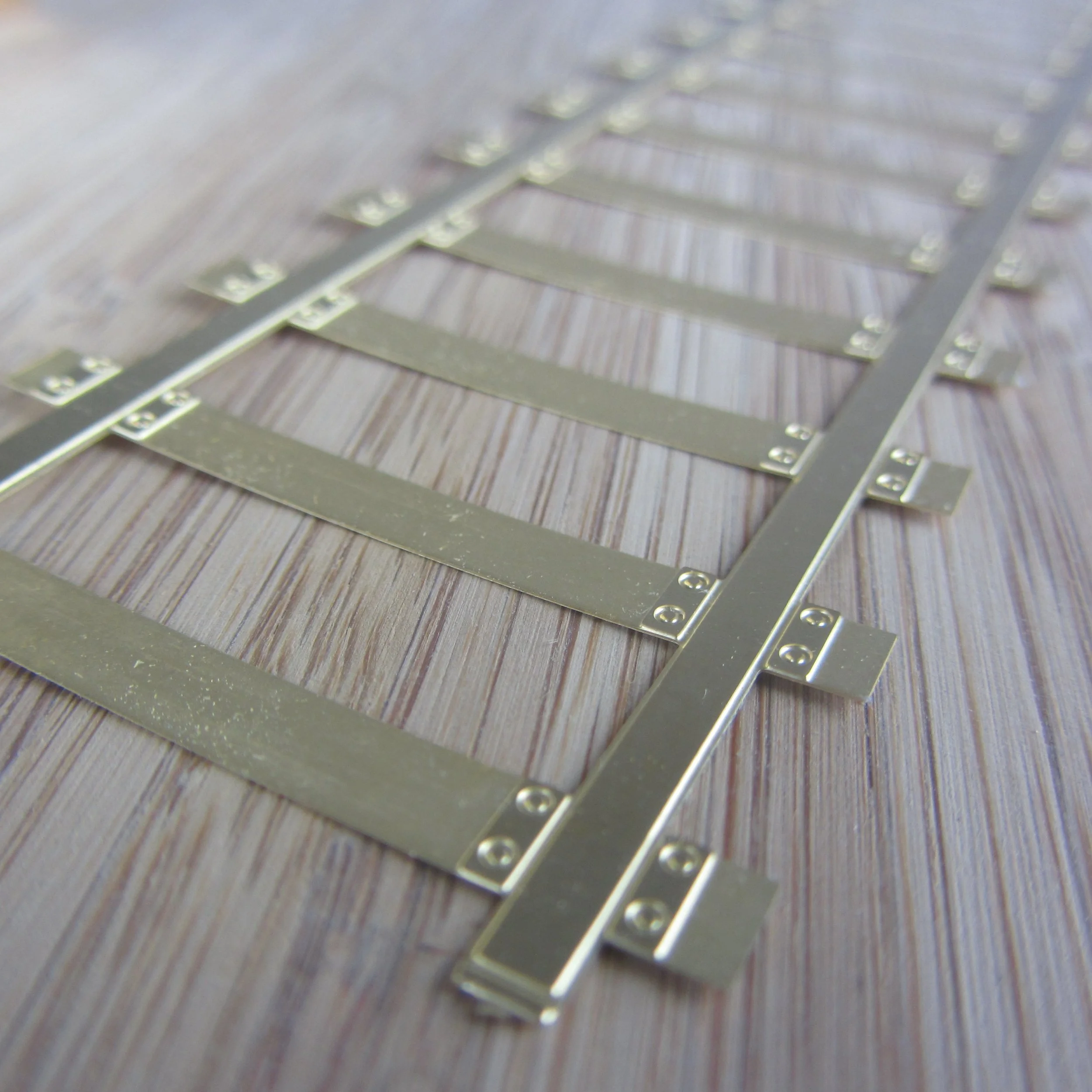 etched nickel silver railway tracks