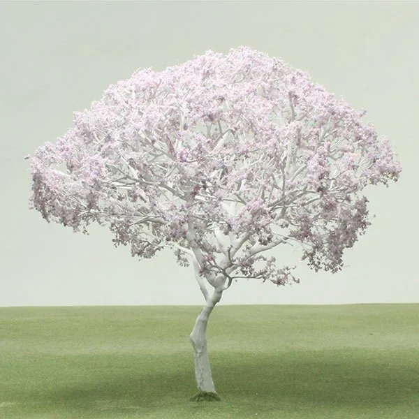 A scale model of a jacaranda tree