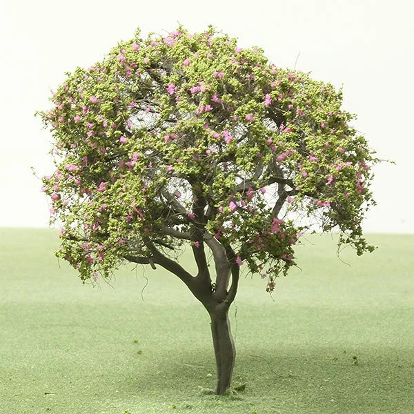 A scale model purple orchid tree