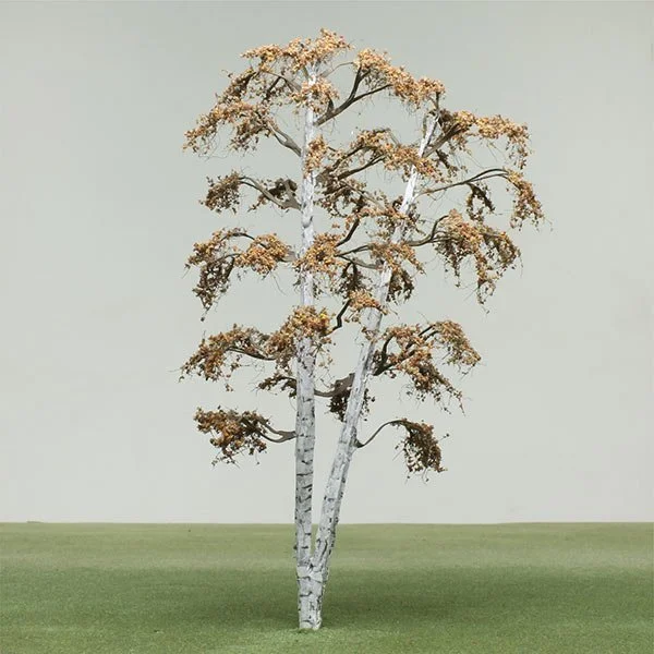 A scale model of a birch tree